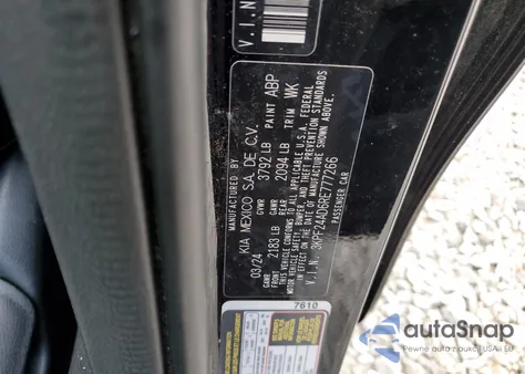 2024 Kia Forte Lx from USA, damaged, VIN 3KPF24AD6RE777266